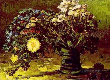 フラワーズ Painting - ヒナギクの花瓶 フィンセント・ファン・ゴッホ 印象派の花